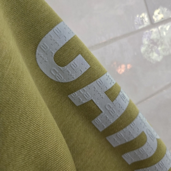 Carhartt Ladies' Sleeve Logo Crewneck Crew Sweatshirt Pullover Green Size Small - Picture 5 of 9